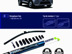 Stergator parbriz Aixam City 600mm 2012- 2016 OXIMO + 4 stickere AIXAM